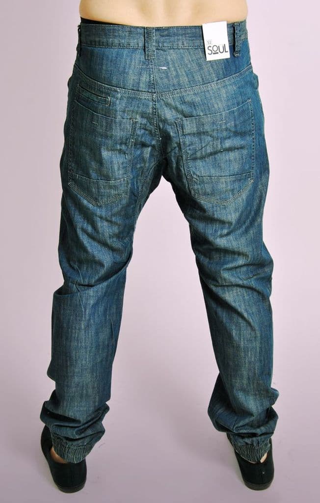 lightweight blue jeans